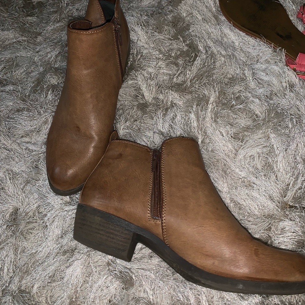 Brown booties